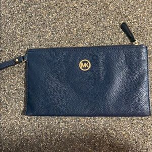Michael Kors Navy blue wristlet